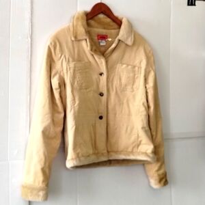 Milly lt brown corduroy jacket girls size XL lined soft comfy cozy casual
